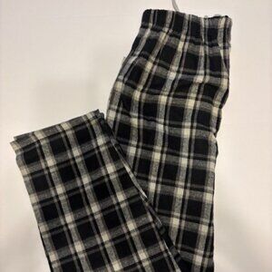 Boxercraft NWOT Unisex Gray Black Plaid "Chill Out" Flannel Pants Small